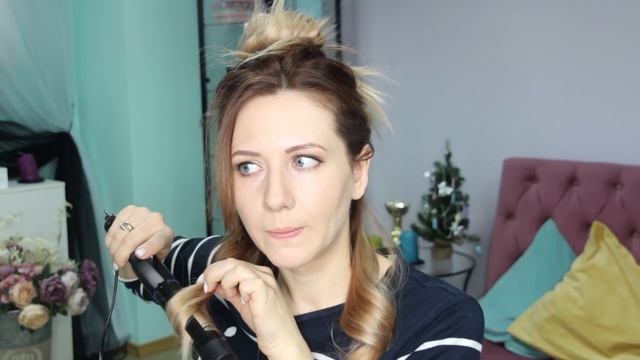 Как сделать объемные крупные локоны на себе! How to: Big Voluminous Curls! смотреть онлайн