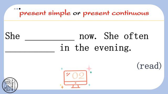 RU Starter - Present simple or Present continuous - Part 8 смотреть онлайн