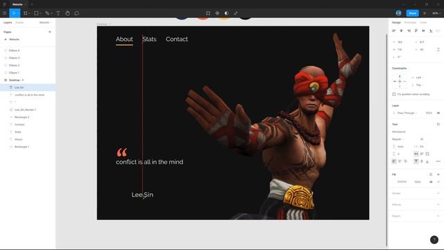 I designed a $5 website for Lee Sin, with Figma смотреть онлайн