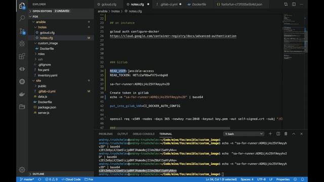 CI-CD in GITLAB with ansible based GCP смотреть онлайн