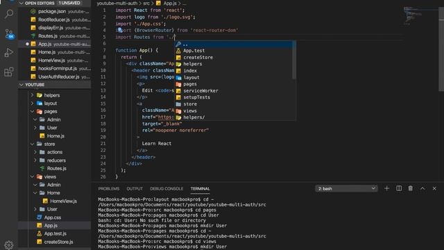 Laravel Lumen & React Redux Role Based Authorization(8)-Setting Up Our React App Routes смотреть онлайн
