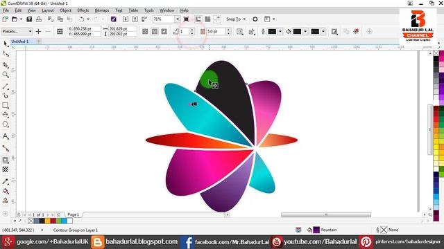 How To Create 3D Logo Design (GLASS MARBLE) In Corel Draw X8