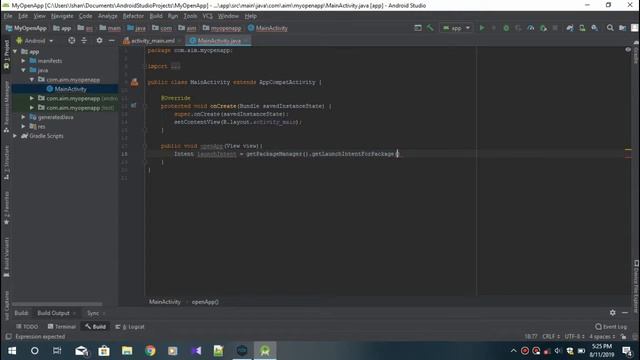 Android Open another app from Your app | Java смотреть онлайн