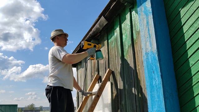 Покраска дома / Обзор электрического краскопульта / DEKO DKSG55K1 смотреть онлайн