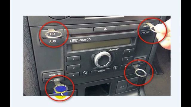 Comment débloquer radio ford 6000 cd FORD 6000 CD Code unlock смотреть онлайн