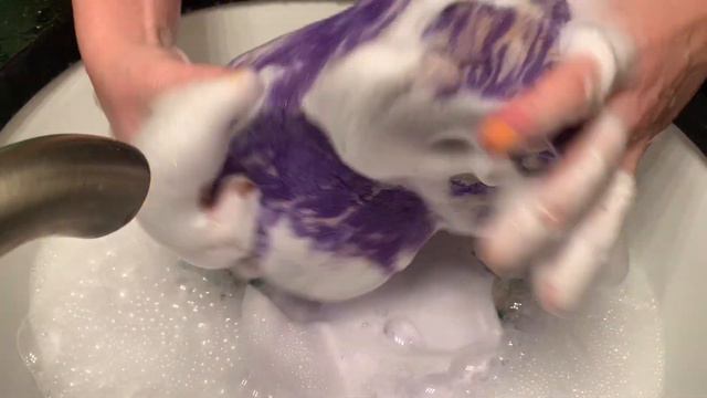 lavender purple paste on car sponges asmr смотреть онлайн
