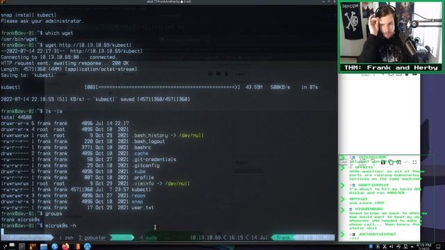 Cthulhu Cthursday: Hacking Kubernetes with TryHackMe's Frank and Herby! смотреть онлайн