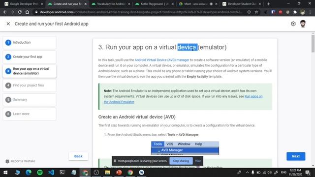 Android Study Jams : New To Programming : session1 : DSC COEA смотреть онлайн