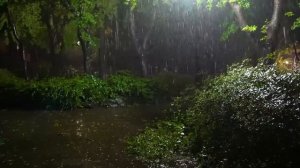 Сон через 5 минут ♥ Звук дождя БЕЗ ГРОМА ♥ Шум дождя для сна 10 часов. Релаксация. #3