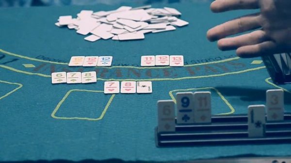 Настольная игра Румми  - пример игры, обзор правил \ Rummy board game