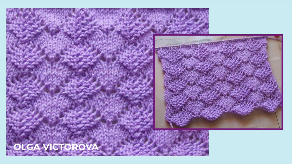 330  АЖУРНЫЙ УЗОР СПИЦАМИ Вязание спицами Узоры