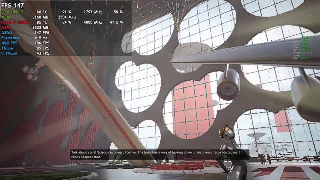 Atomic Heart GTX 1050 Ti + Ryzen 5 3600X FSR 1080p