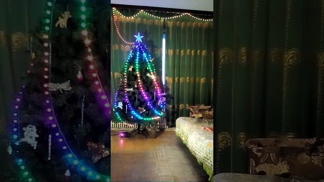 Гирлянда для новогодней ёлки на RGB-led и WS2818 смотреть онлайн
