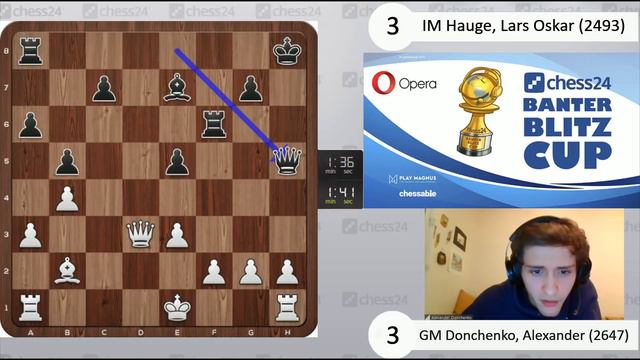 Banter Blitz Cup - GM Alexander Donchenko vs. GM Lars Oskar Hauge смотреть онлайн