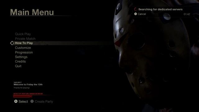 Friday the 13 The Game Stream - НЕ НАХОДИТ СЕРВЕРА !!!??? смотреть онлайн