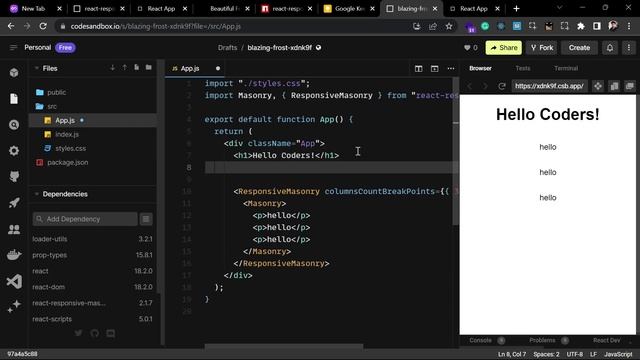 Flexible Responsive Grid Layout with react-responsive-masonry смотреть онлайн