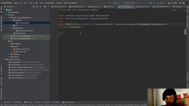 TUTORIAL CARA GET API PUBLIK DI ANDORID STUDIO || KOTLIN смотреть онлайн