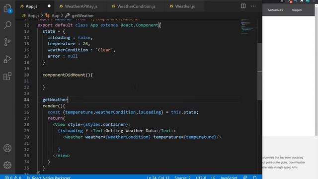 React Native Weather App With Source Code смотреть онлайн