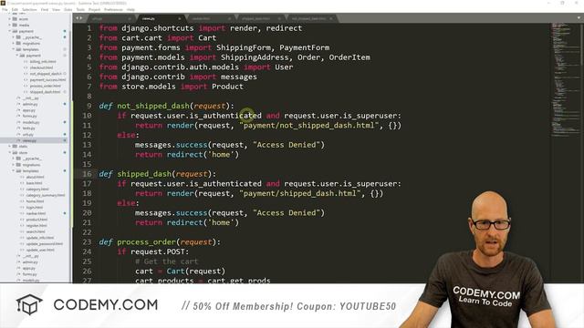 39. Shipping Dashboard - Django Wednesdays ECommerce 39 смотреть онлайн