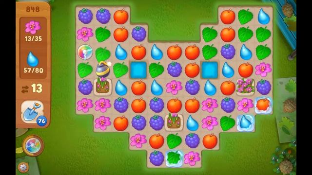 Gardenscapes - New Acres - level 848 смотреть онлайн
