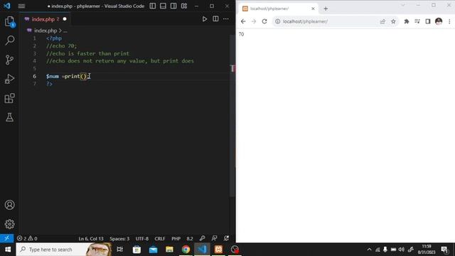 PHP#29 PHP echo vs print bangla tutorial смотреть онлайн