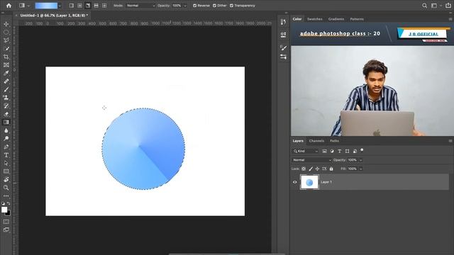 gradient tool. - adobe photoshop class no : - 20 //adobe photoshop tutorial 2021. смотреть онлайн