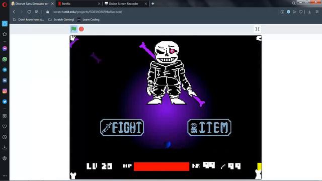 "Distrust sans" 2 player [Scratch] смотреть онлайн