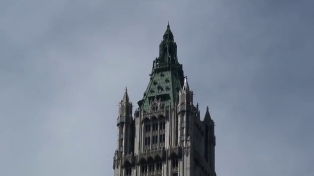 Woolworth Building from Brooklyn Bridge - New York City смотреть онлайн