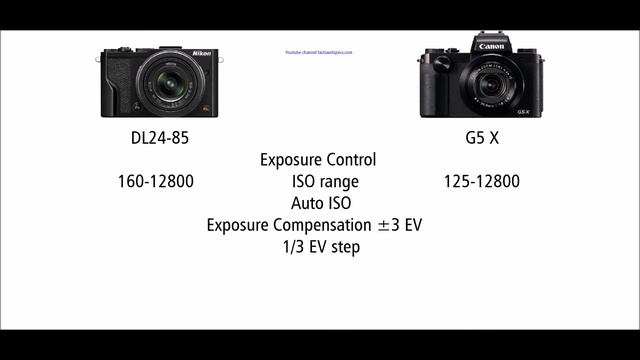 Nikon DL24-85 Vs Canon PowerShot G5 X