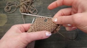 Спущенные петли. Способ 1. Вязание спицами