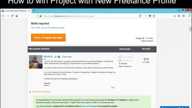 #Live My First Project on Freelancer - New Profile with Zero Rating & Review смотреть онлайн