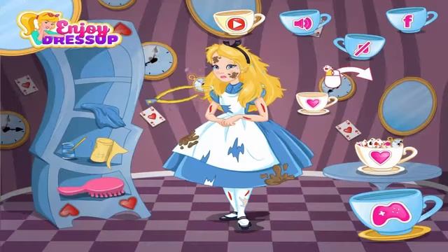 Alice Back from Wonderland Princess Alice Video Game for Kids смотреть онлайн