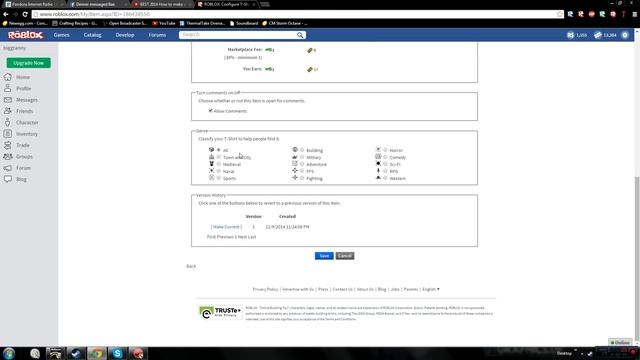 BEST 2014 How to Sell T-shirts/Stuff on ROBLOX Tutorial [Voice, 1080p]! смотреть онлайн