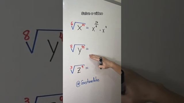 Transformar uma raiz em uma potência fracionária ? смотреть онлайн