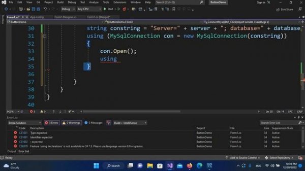 CONNECTION TO MYSQL IN VISUAL STUDIO 2022 | C# MySQL WORKBENCH