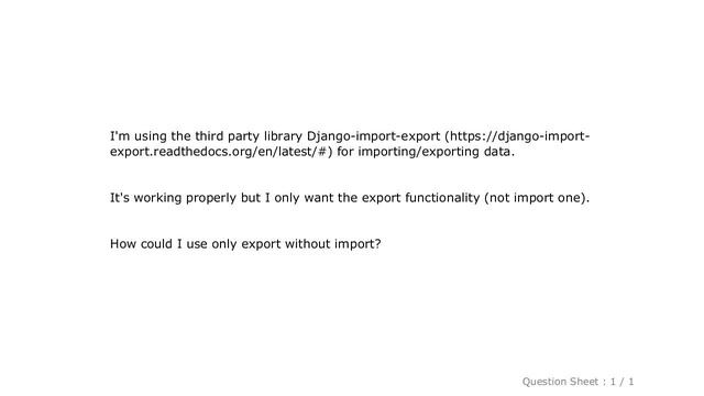 Django : Django import-export: only export смотреть онлайн