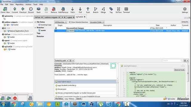 مقدمة في استخدام GIT من خلال برنامج Source Tree الجزء الأول смотреть онлайн