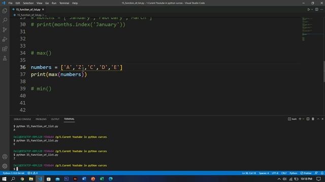 15 functions of list in python #24 смотреть онлайн