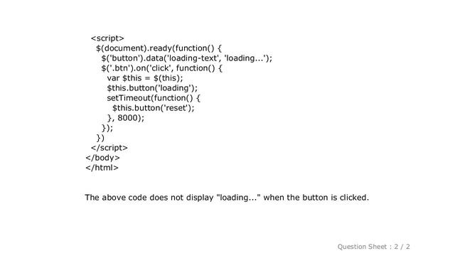 jQuery : Show Loading.. using jquery in bootstrap 4 with data-loading-text смотреть онлайн