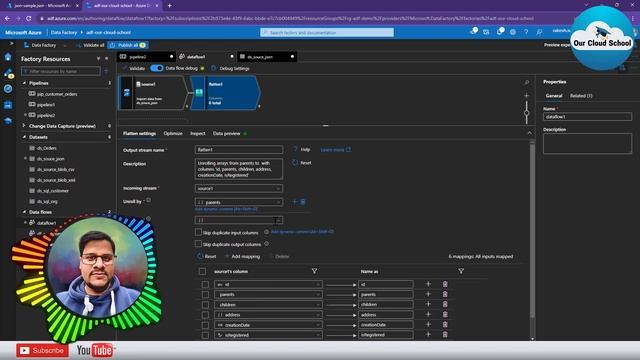 127. How to Flatten A Complex Nested JSON Structure in ADF | Azure Data Factory Flatten Transform смотреть онлайн