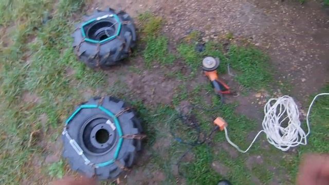 цепи на мотоблочные колеса своими руками смотреть онлайн