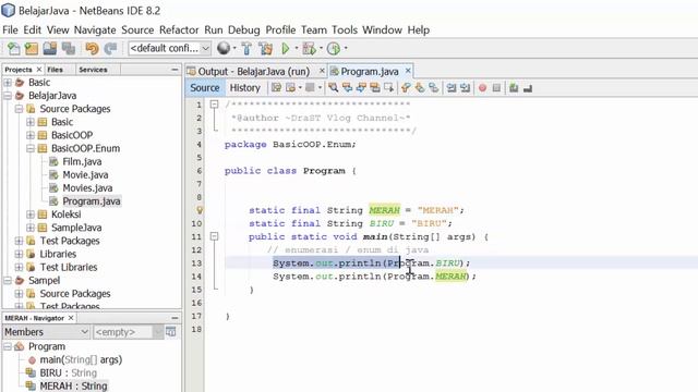 Tutorial Belajar Java 52 - Konsep Enum part 1 di Java смотреть онлайн