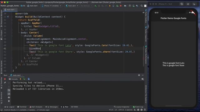 Как подключить красивые шрифты Google Fonts в приложение Flutter смотреть онлайн