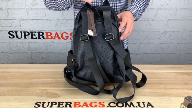 Обзор на качественный кожаный рюкзак от Tiding bag (10923) смотреть онлайн