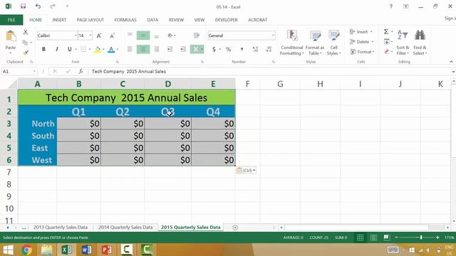 Excel 2013 Tutorial for Beginners #41: Using Paste Special for Formatting смотреть онлайн