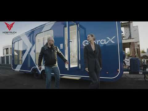 Ультрасовременный мобильный офис продаж от MOBITRUCK для GloraX смотреть онлайн