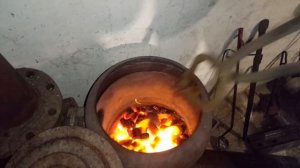 Закалка металла. Масло и вода. Зубило / Hardening of metal.Oil and water. Chisel