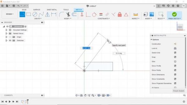 Fusion 360 Sketch Grid Snap (The Grid Tool Thing)