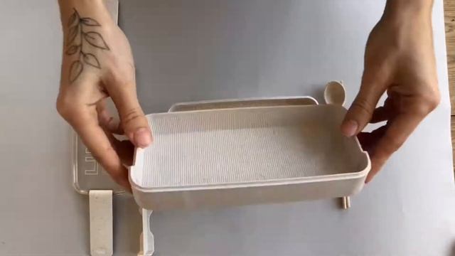 Ланч-бокс Lunch 1050 мл бежевый