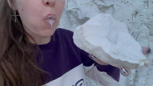 Мел / Меловой карьер / Asmr / Мукбанг / Mukbang / Хруст /